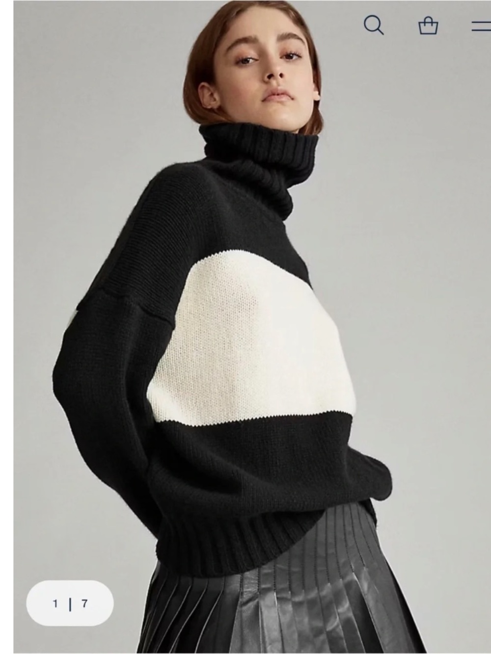 Polo Ralph Lauren Soft Merino Wool Turtleneck Sweater Black Large Preppy